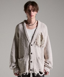 GRANCY（グランシー）の「【GRANCY】Damage Boucle Knit Cardigan / ダメージデザインブークレニットカーディガン（カーディガン/ボレロ）」