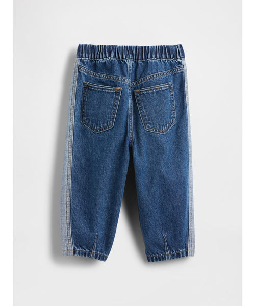 GAP(ギャップ)の「ツートーン プルオン バレルデニム (幼児・ベビー)(デニムパンツ・キッズ・ライトインディゴブルー・110cm/105cm/100cm/95cm/90cm/80cm/70cm)」の4枚目の写真