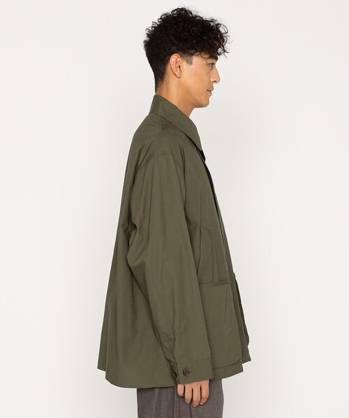 DANTON(ダントン)の「Men's Downproof Work Jacket(カバーオール・メンズ・オリーブ/オフホワイト/ダークネイビー/ベージュ系その他・40/44/42/38)」の7枚目の写真