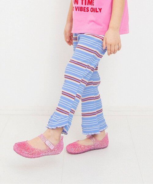 BREEZE(ブリーズ)の「【リンク】メロウリブフレアパンツ(その他パンツ・キッズ・ブラック/ピンク/レインボー/ブルー・80/90/100/110/120/130/140)」の1枚目の写真