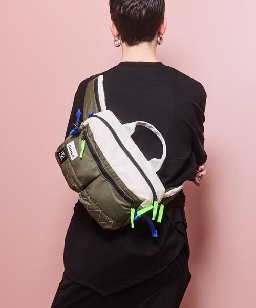 RAMIDUS（ラミダス）の「【RAMIDUS×OMMO】2WAY WAIST BAG（ボディバッグ/ウエストポーチ・レディース・ブラック/カーキ・F）」の19枚目の写真
