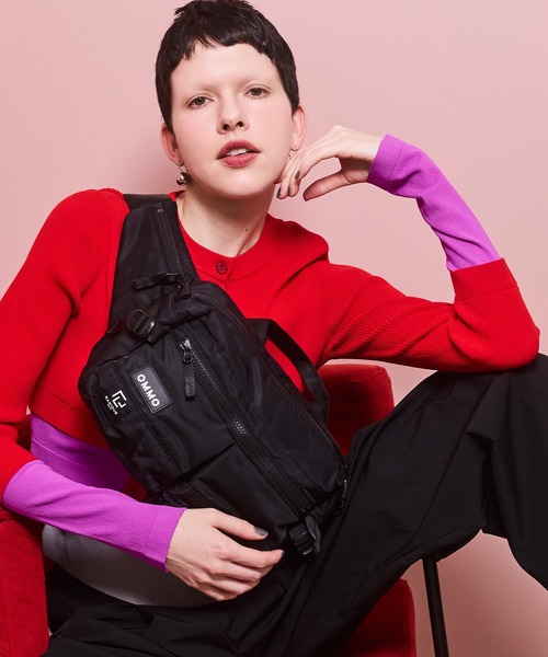 RAMIDUS（ラミダス）の「【RAMIDUS×OMMO】2WAY WAIST BAG（ボディバッグ/ウエストポーチ・レディース・ブラック/カーキ・F）」の12枚目の写真