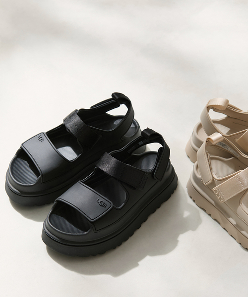 plage（プラージュ）の「《WEB限定追加》UGG / アグ THE GOLDEN GLOW サンダル（サンダル・レディース・ブラック/ベージュ・22cm/24cm/23cm/25cm）」の6枚目の写真