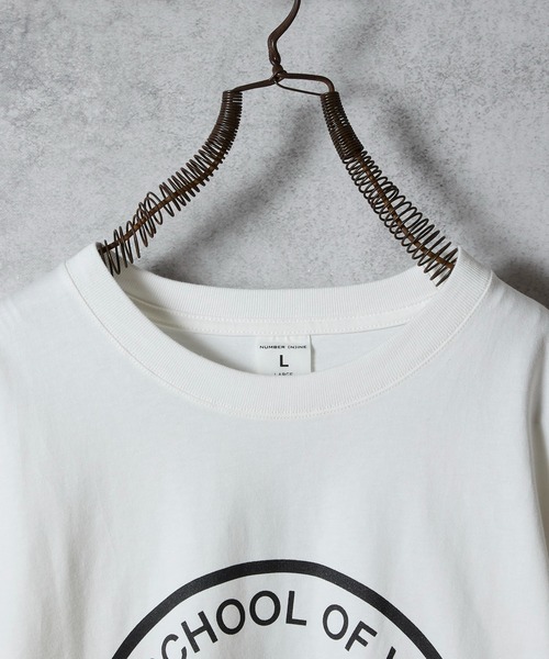 SCHOOL OF VISUAL COMEDY PRINTED CLASSIC L/S T-SHIRT / スカル