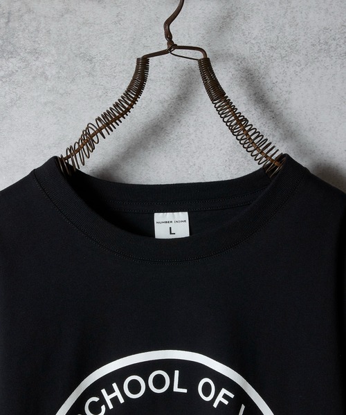SCHOOL OF VISUAL COMEDY PRINTED CLASSIC L/S T-SHIRT / スカル