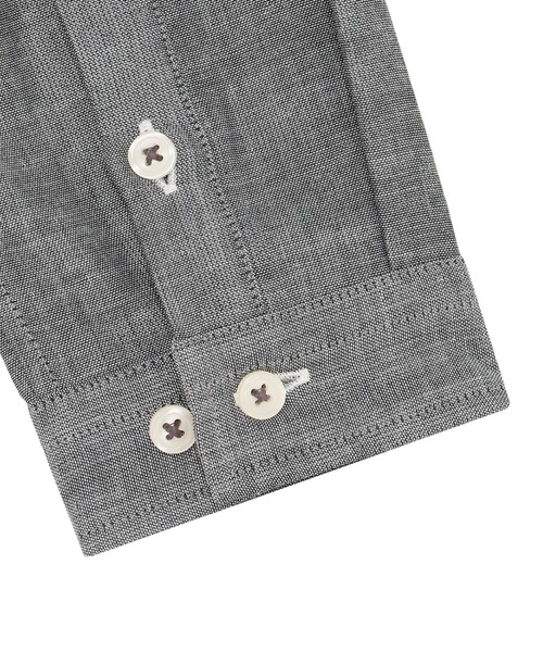TOKYO SHIRTS(トウキョウシャツ)の「【Pitta Re:)】ふわっとガーゼシャツ レギュラーシルエット 長袖 綿100% レディース カジュアルシャツ(シャツ/ブラウス・レディース・グレー・M/L)」の4枚目の写真