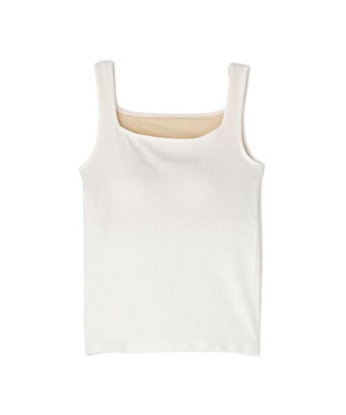 NATURAL BEAUTY BASIC(ナチュラルビューティーベーシック)の「◇ カップ付インナーシリーズ タンクトップ(タンクトップ・レディース・オフホワイト/ブラック・FREE)」の12枚目の写真