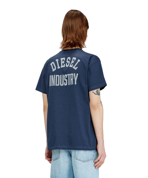 DIESEL(ディーゼル)の「メンズ Tシャツ T-NORM-V14(Tシャツ/カットソー・メンズ・ブルー系その他/ホワイト・LARGE/SMALL/MEDIUM/X-LARGE/XX-LARGE/X-SMALL/XXX-LARGE)」の4枚目の写真