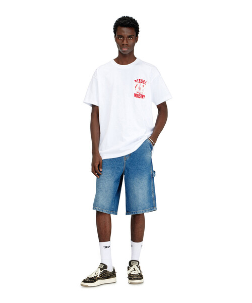 DIESEL(ディーゼル)の「メンズ Tシャツ T-NORM-V14(Tシャツ/カットソー・メンズ・ブルー系その他/ホワイト・LARGE/SMALL/MEDIUM/X-LARGE/XX-LARGE/X-SMALL/XXX-LARGE)」の7枚目の写真