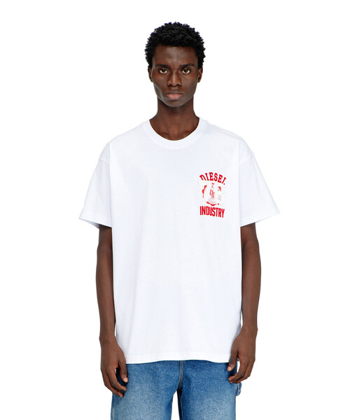 DIESEL(ディーゼル)の「メンズ Tシャツ T-NORM-V14(Tシャツ/カットソー・メンズ・ブルー系その他/ホワイト・LARGE/SMALL/MEDIUM/X-LARGE/XX-LARGE/X-SMALL/XXX-LARGE)」の9枚目の写真