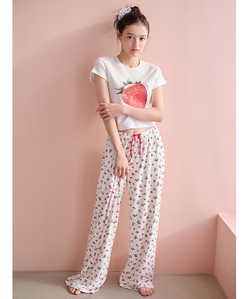 スナイデルホーム×CareBears 総柄シャツパジャマ、ロングパンツ スナイデルホーム The Aristocats 総柄ロングパンツ パジャマ ルーム