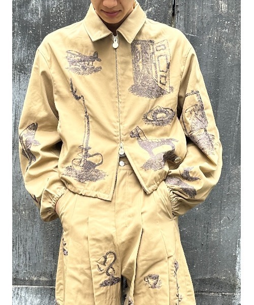 SHINYAKOZUKA（シンヤコヅカ）の「KAPPOGI SLEEVES WITH EMBROIDERY(ISSUE#8)（その他アウター・メンズ・Beige・MEDIUM/SMALL）」の5枚目の写真