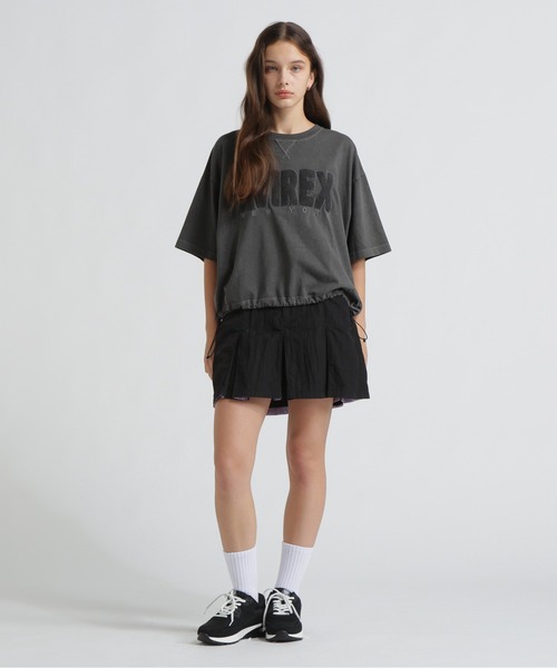 AVIREX(アヴィレックス)の「《直営店限定》FADE WASH SAGARA LOGO T-SHIRT(Tシャツ/カットソー・レディース・パープル/ライトグレー/オフホワイト/チャコールグレー・F)」の6枚目の写真