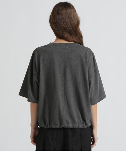 AVIREX(アヴィレックス)の「《直営店限定》FADE WASH SAGARA LOGO T-SHIRT(Tシャツ/カットソー・レディース・パープル/ライトグレー/オフホワイト/チャコールグレー・F)」の9枚目の写真