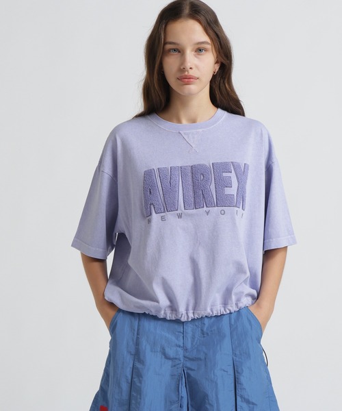 AVIREX(アヴィレックス)の「《直営店限定》FADE WASH SAGARA LOGO T-SHIRT(Tシャツ/カットソー・レディース・パープル/ライトグレー/オフホワイト/チャコールグレー・F)」の16枚目の写真