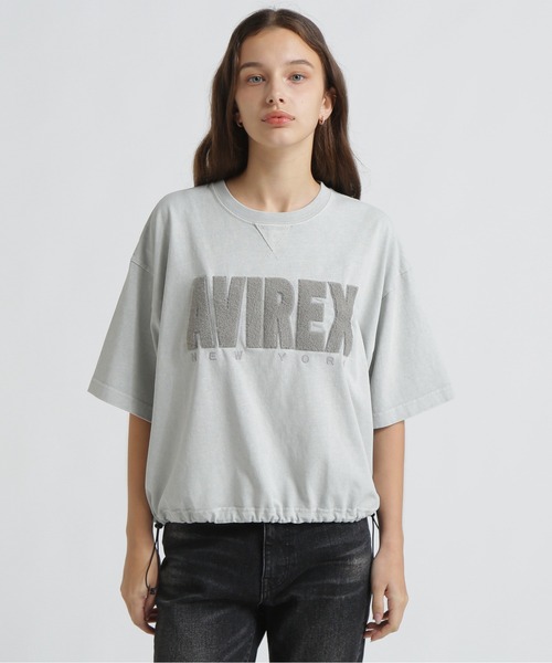AVIREX(アヴィレックス)の「《直営店限定》FADE WASH SAGARA LOGO T-SHIRT(Tシャツ/カットソー・レディース・パープル/ライトグレー/オフホワイト/チャコールグレー・F)」の19枚目の写真