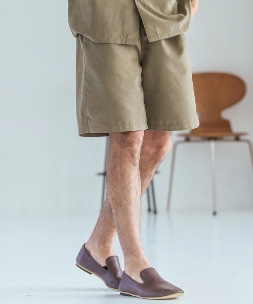 Magine（マージン）の「mp14825-Poly Peach Relax Fit Easy Short Pants ショートパンツ(MGN-261-003)（その他パンツ・メンズ・ベージュ/ブラック/ブルーグレー・48/46/44）」の5枚目の写真