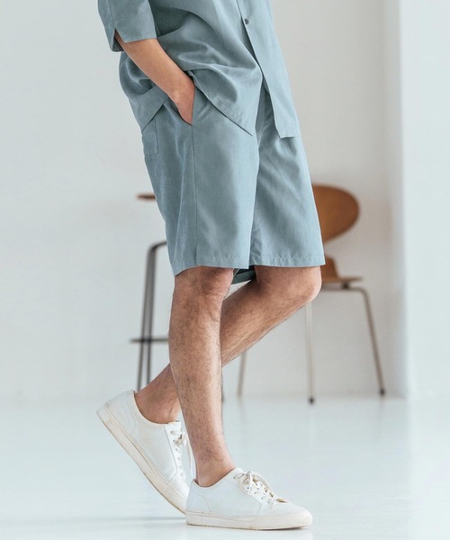 Magine（マージン）の「mp14825-Poly Peach Relax Fit Easy Short Pants ショートパンツ(MGN-261-003)（その他パンツ・メンズ・ベージュ/ブラック/ブルーグレー・48/46/44）」の10枚目の写真