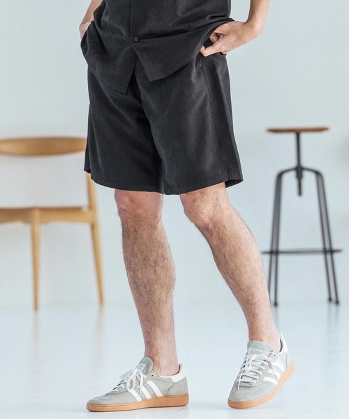 Magine（マージン）の「mp14825-Poly Peach Relax Fit Easy Short Pants ショートパンツ(MGN-261-003)（その他パンツ・メンズ・ベージュ/ブラック/ブルーグレー・48/46/44）」の15枚目の写真