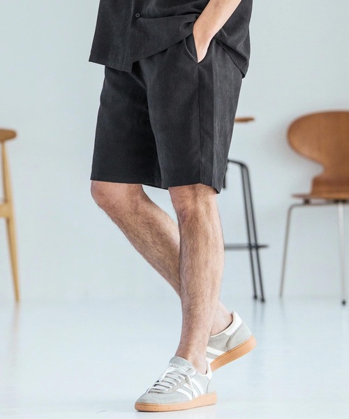 Magine（マージン）の「mp14825-Poly Peach Relax Fit Easy Short Pants ショートパンツ(MGN-261-003)（その他パンツ・メンズ・ベージュ/ブラック/ブルーグレー・48/46/44）」の16枚目の写真