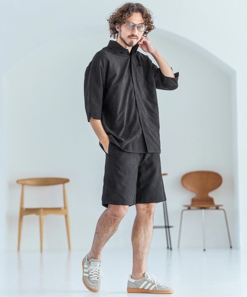 Magine（マージン）の「mp14825-Poly Peach Relax Fit Easy Short Pants ショートパンツ(MGN-261-003)（その他パンツ・メンズ・ベージュ/ブラック/ブルーグレー・48/46/44）」の18枚目の写真