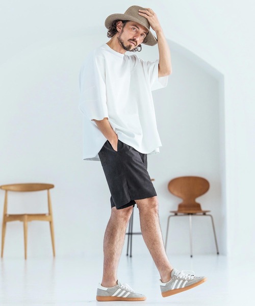 Magine（マージン）の「mp14825-Poly Peach Relax Fit Easy Short Pants ショートパンツ(MGN-261-003)（その他パンツ・メンズ・ベージュ/ブラック/ブルーグレー・48/46/44）」の21枚目の写真