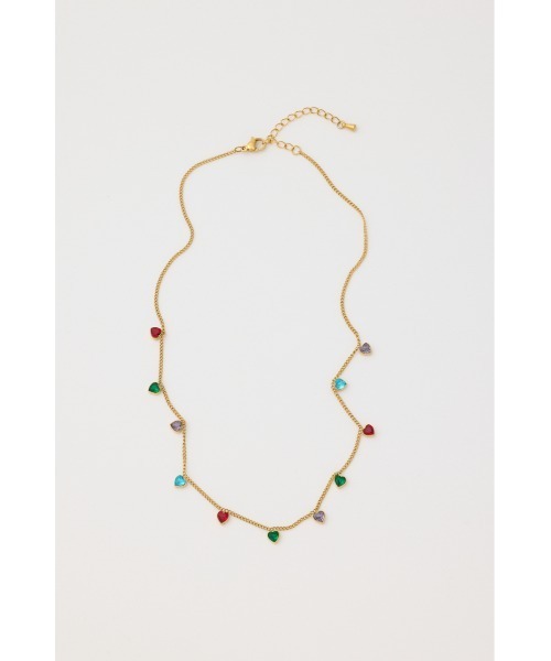 RODEO CROWNS WIDE BOWL（ロデオクラウンズワイドボウル）の「ハートストーンネックレス（ネックレス・レディース・ゴールド・FREE）」の2枚目の写真