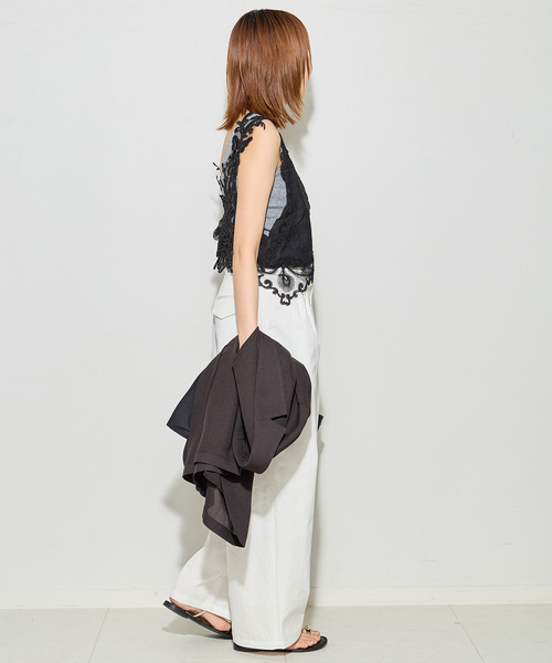 journal standard L'essage（ジャーナルスタンダードレサージュ）の「《追加》【MAURIZIO MYKONOS/マウリツィオ ミコノス】 TOP：ブラウス（シャツ/ブラウス・レディース・ブラック/ホワイト・MEDIUM）」の8枚目の写真