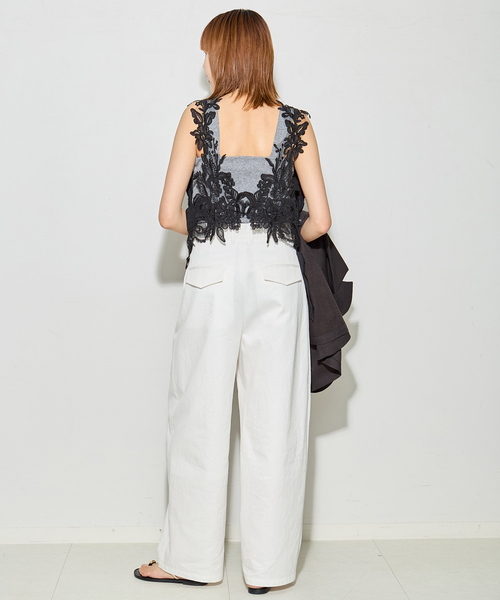 journal standard L'essage（ジャーナルスタンダードレサージュ）の「《追加》【MAURIZIO MYKONOS/マウリツィオ ミコノス】 TOP：ブラウス（シャツ/ブラウス・レディース・ブラック/ホワイト・MEDIUM）」の9枚目の写真