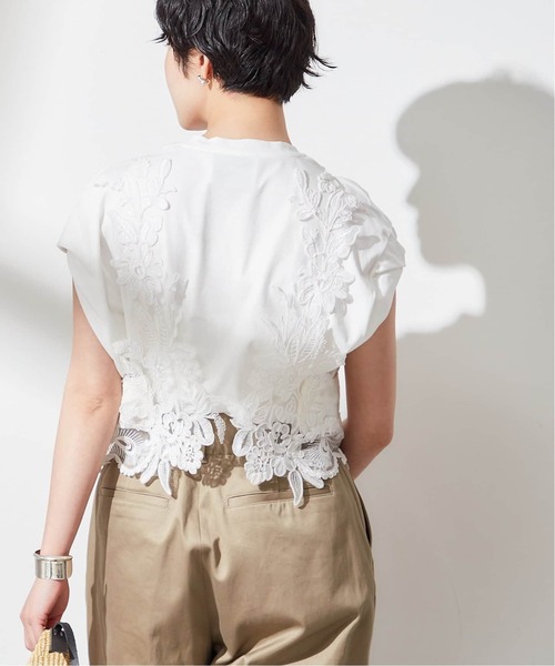 journal standard L'essage（ジャーナルスタンダードレサージュ）の「《追加》【MAURIZIO MYKONOS/マウリツィオ ミコノス】 TOP：ブラウス（シャツ/ブラウス・レディース・ブラック/ホワイト・MEDIUM）」の18枚目の写真