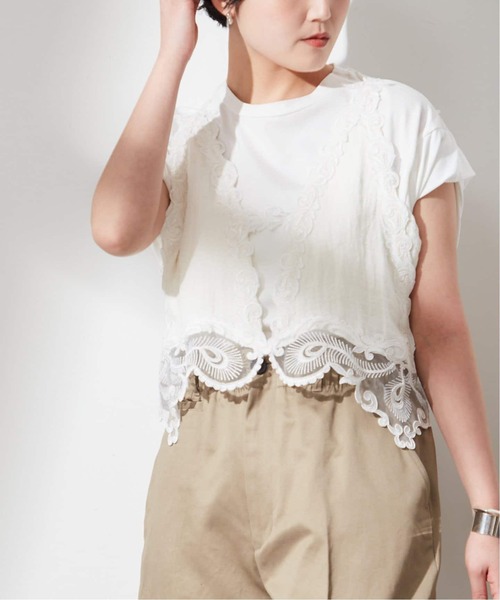 journal standard L'essage（ジャーナルスタンダードレサージュ）の「《追加》【MAURIZIO MYKONOS/マウリツィオ ミコノス】 TOP：ブラウス（シャツ/ブラウス・レディース・ブラック/ホワイト・MEDIUM）」の21枚目の写真