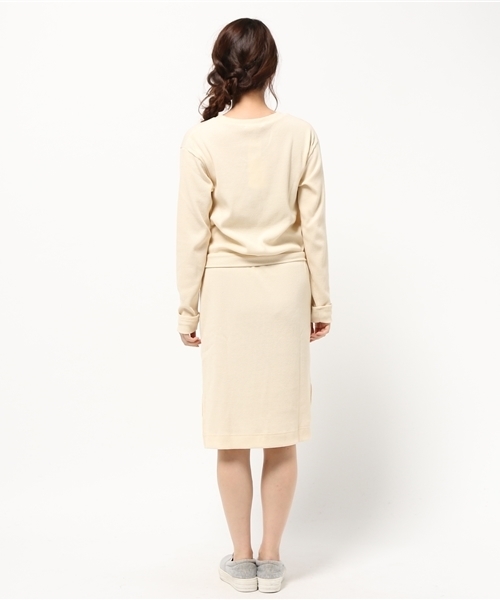 Chico(チコ)の「【who's who Chico】テレコVネック紐付ワンピース(ワンピース・レディース・アイボリー/ピンクベージュ/ライトグレー・FREE)」の10枚目の写真