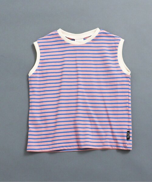 BREEZE（ブリーズ）の「【WEB限定】レトロ総柄&ボーダータンクトップ（タンクトップ・キッズ・ブラック/ブルー/オフホワイト/ターコイズブルー/ブラウン/ピンク/サーモンピンク/チャコール/オレンジ/イエロー・100/110/120/130/140/90）」の8枚目の写真