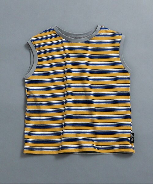 BREEZE（ブリーズ）の「【WEB限定】レトロ総柄&ボーダータンクトップ（タンクトップ・キッズ・ブラック/ブルー/オフホワイト/ターコイズブルー/ブラウン/ピンク/サーモンピンク/チャコール/オレンジ/イエロー・100/110/120/130/140/90）」の7枚目の写真