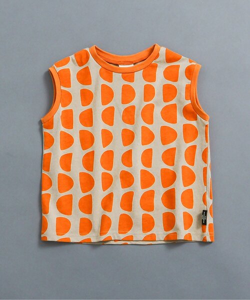 BREEZE（ブリーズ）の「【WEB限定】レトロ総柄&ボーダータンクトップ（タンクトップ・キッズ・ブラック/ブルー/オフホワイト/ターコイズブルー/ブラウン/ピンク/サーモンピンク/チャコール/オレンジ/イエロー・100/110/120/130/140/90）」の10枚目の写真