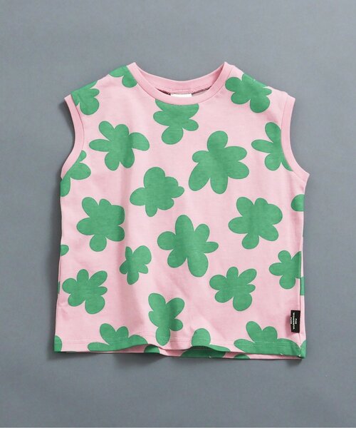 BREEZE（ブリーズ）の「【WEB限定】レトロ総柄&ボーダータンクトップ（タンクトップ・キッズ・ブラック/ブルー/オフホワイト/ターコイズブルー/ブラウン/ピンク/サーモンピンク/チャコール/オレンジ/イエロー・100/110/120/130/140/90）」の9枚目の写真