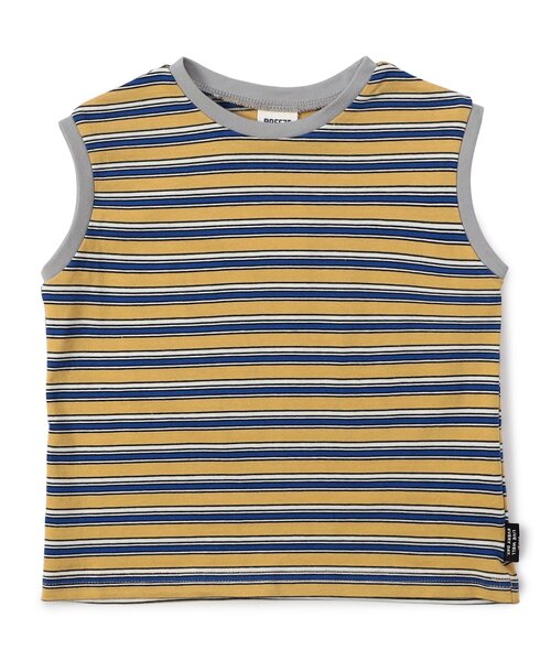 BREEZE（ブリーズ）の「【WEB限定】レトロ総柄&ボーダータンクトップ（タンクトップ・キッズ・ブラック/ブルー/オフホワイト/ターコイズブルー/ブラウン/ピンク/サーモンピンク/チャコール/オレンジ/イエロー・100/110/120/130/140/90）」の13枚目の写真