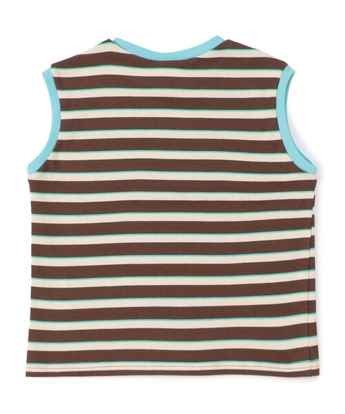 BREEZE（ブリーズ）の「【WEB限定】レトロ総柄&ボーダータンクトップ（タンクトップ・キッズ・ブラック/ブルー/オフホワイト/ターコイズブルー/ブラウン/ピンク/サーモンピンク/チャコール/オレンジ/イエロー・100/110/120/130/140/90）」の16枚目の写真