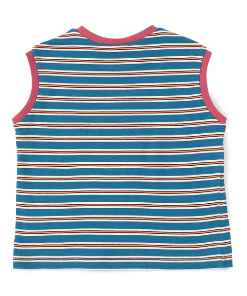 BREEZE（ブリーズ）の「【WEB限定】レトロ総柄&ボーダータンクトップ（タンクトップ・キッズ・ブラック/ブルー/オフホワイト/ターコイズブルー/ブラウン/ピンク/サーモンピンク/チャコール/オレンジ/イエロー・100/110/120/130/140/90）」の22枚目の写真