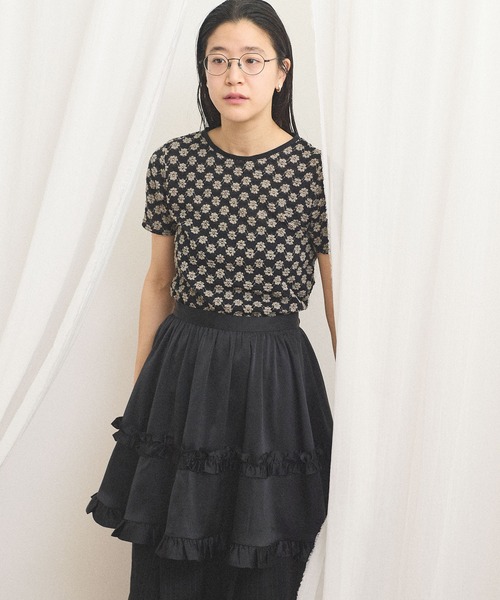 fig London(フィグロンドン)の「pure satin apron(スカート・レディース・ブラック/ホワイト・FREE)」の21枚目の写真