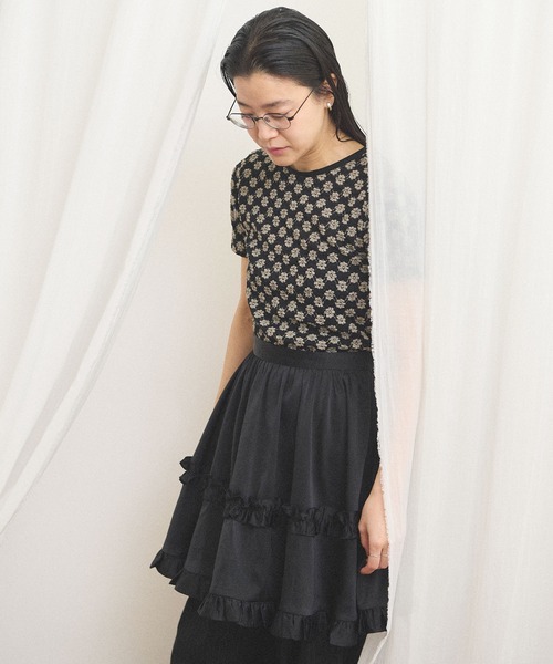 fig London(フィグロンドン)の「pure satin apron(スカート・レディース・ブラック/ホワイト・FREE)」の22枚目の写真