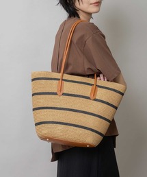 Munich（ミューニック）の「ペーパーブレードボーダー柄トートバッグ（トートバッグ）」