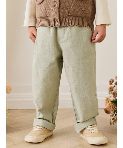 セール】リネンブレンドロングパンツLichen（その他パンツ）｜JAMIE