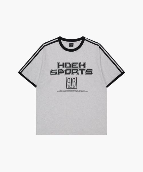 HDEX(エイチデックス)の「フリーリンガーオーバーサイズショートスリーブ (メランジェホワイト)(Tシャツ/カットソー・メンズ・ホワイト・MEDIUM/LARGE/X-LARGE/2XL)」の2枚目の写真
