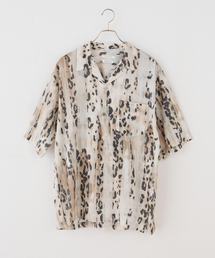 Couture d'adam | COUTURE D'ADAM/クチュールドアダム Leopard Italian Print Open Coller Shirt(シャツ/ブラウス)