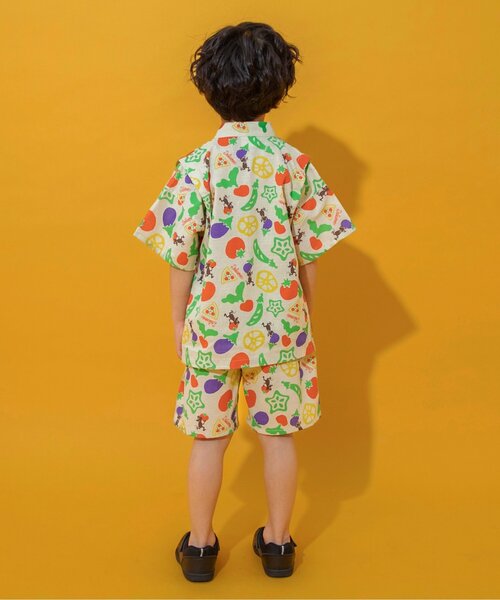 BREEZE(ブリーズ)の「すっぽり着られる BOYS甚平(浴衣・キッズ・ブラック/アイボリー/ブルー/オフホワイト/ブラウン/レッド/ネイビー/オレンジ・80/90/100/110/120/130/140)」の16枚目の写真