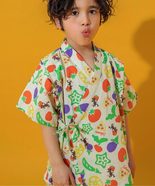 BREEZE(ブリーズ)の「すっぽり着られる BOYS甚平(浴衣・キッズ・ブラック/アイボリー/ブルー/オフホワイト/ブラウン/レッド/ネイビー/オレンジ・80/90/100/110/120/130/140)」の15枚目の写真