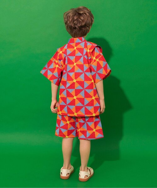 BREEZE(ブリーズ)の「すっぽり着られる BOYS甚平(浴衣・キッズ・ブラック/アイボリー/ブルー/オフホワイト/ブラウン/レッド/ネイビー/オレンジ・80/90/100/110/120/130/140)」の13枚目の写真