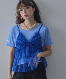 前後2wayシアーTシャツ