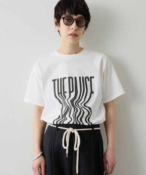 THE PAUSE（ザ ポーズ）の「【THE PAUSE】ウィーグルロゴTEE（Tシャツ/カットソー・レディース・オフホワイト/サックスブルー/ベージュ・FREE）」の2枚目の写真